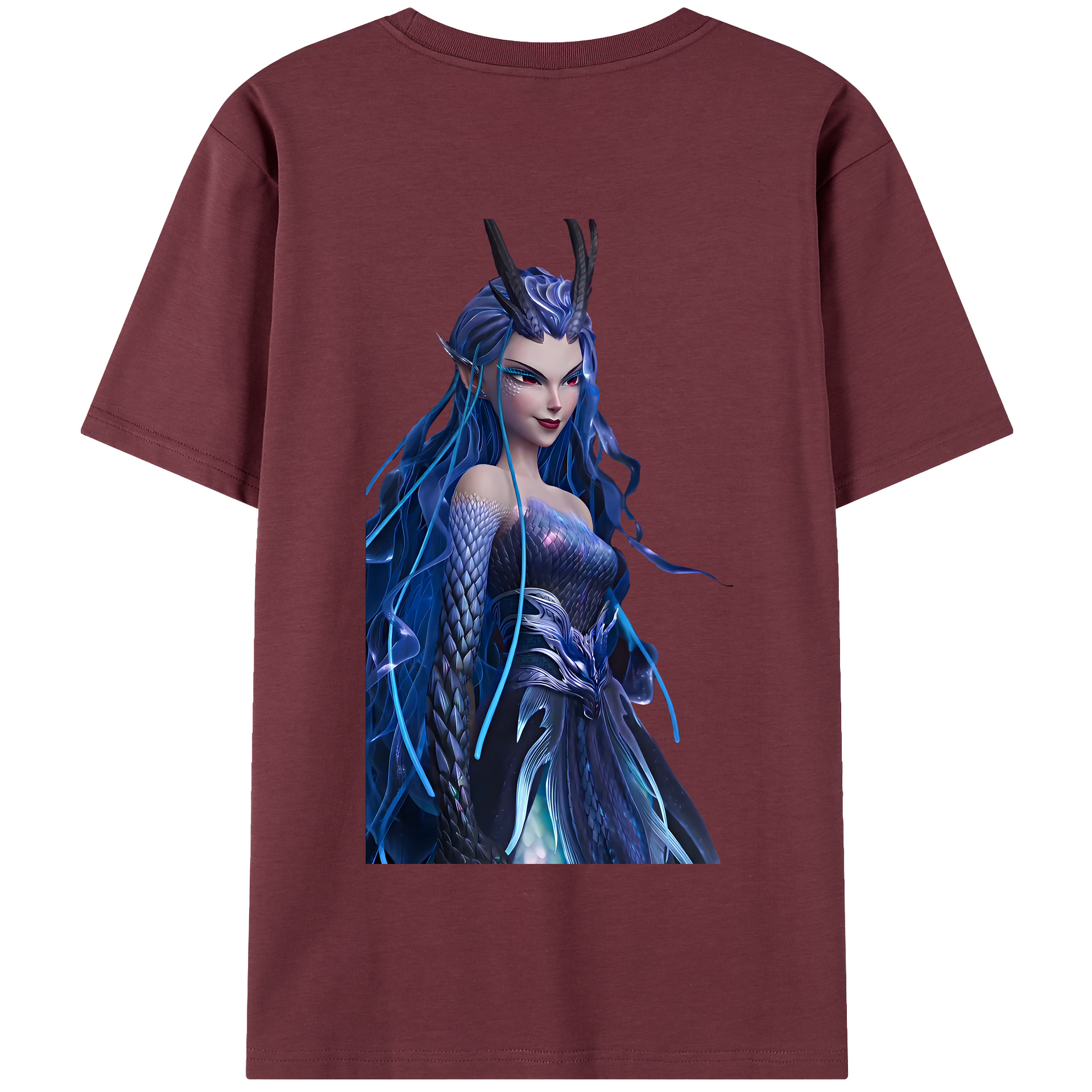 （画像用） Ne Zha 2 ナタ 魔童の大暴れ 綿100％半袖Tシャツ（背面プリント）